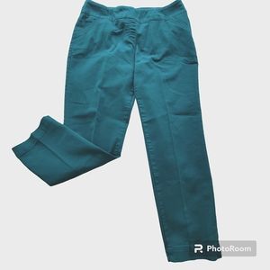 Alia Teal (Grn~Blu) Denim Pull-on Pant Sz 14
